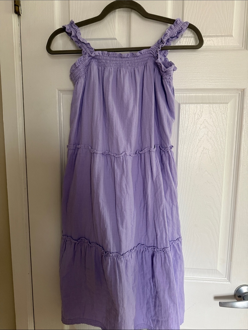 Girls Old Navy Lavender Ruffle-Shoulder Tiered Sundress 14-16 XL